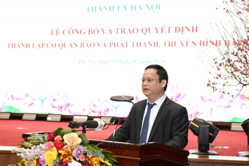 Công bố quyết định thành lập Cơ quan Báo và PTTH Hà Nội