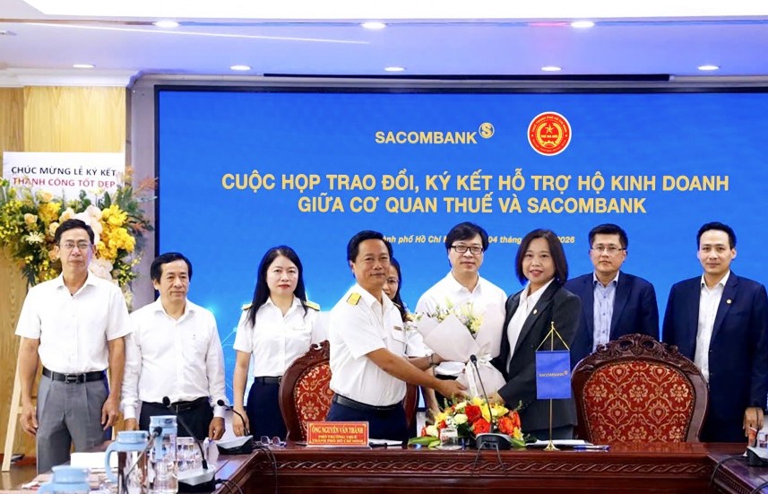 SACOMBANK ký kết hợp tác với Thuế TP Hồ Chí Minh