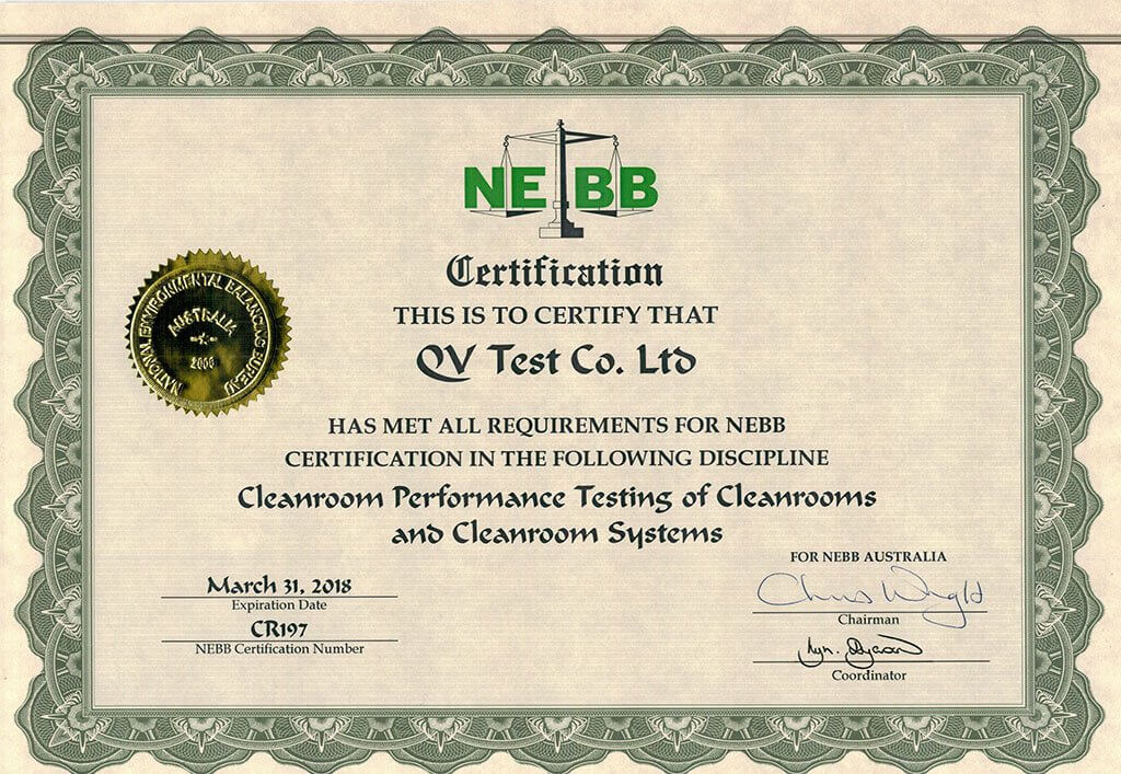 NEBB – “thước đo vàng” về hiệu suất phòng sạch