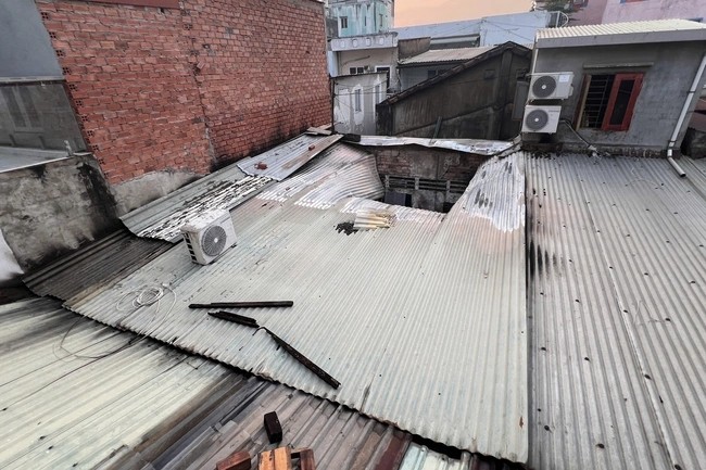 Căn nhà xảy ra cháy tại C65 Bis, Hẻm 17, đường Tô Ký, phường Đông Hưng Thuận, Thành phố Hồ Chí Minh.