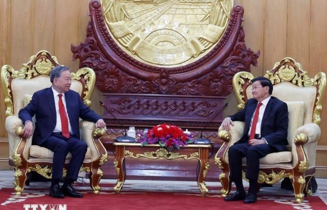 Tổng Bí thư Tô Lâm hội đàm với Tổng Bí thư, Chủ tịch nước Lào Thonglun Sisoulith