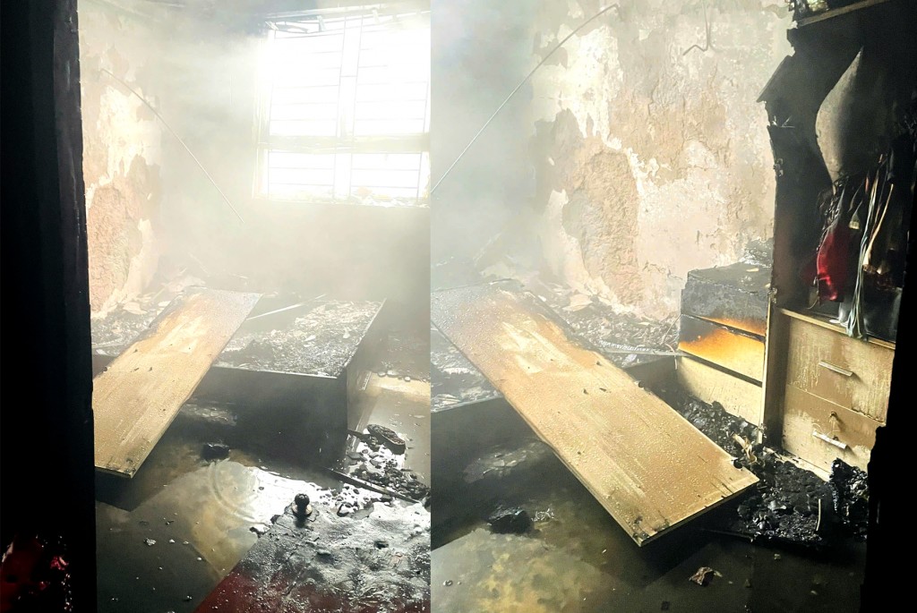 Bên trong hiện trường vụ cháy căn hộ chung cư cao tầng