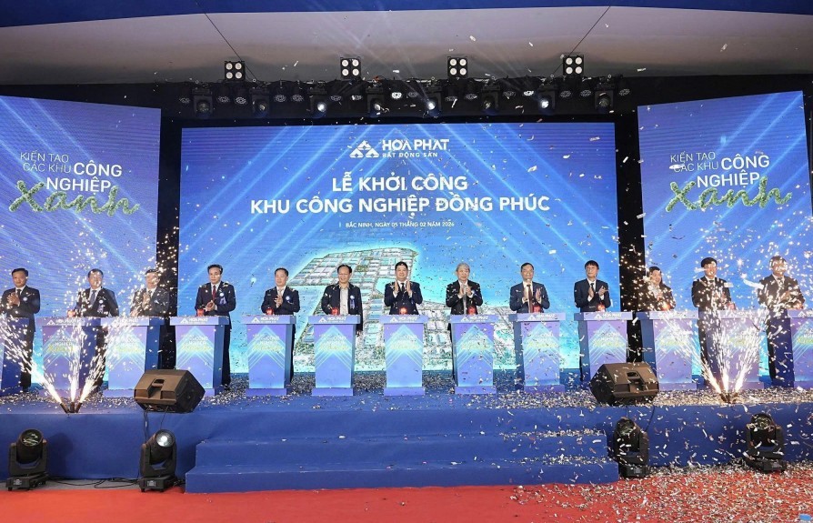 Hòa Phát khởi công dự án Khu công nghiệp Đồng Phúc quy mô gần 355 ha tại Bắc Ninh