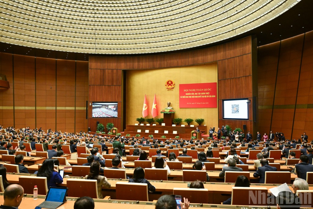 Tổng Bí thư Tô Lâm dự Hội nghị toàn quốc nghiên cứu, học tập, quán triệt và triển khai thực hiện Nghị quyết Đại hội XIV của Đảng