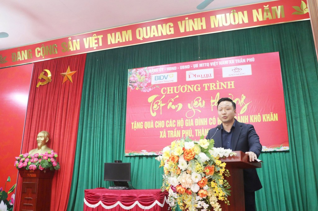 đồng chí Lê Đức Tùng - Phó Chủ tịch UBND xã Trần Phú 