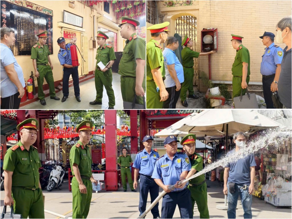 Hướng dẫn Đội PCCC cơ sở cách sử dụng lăn chữa cháy