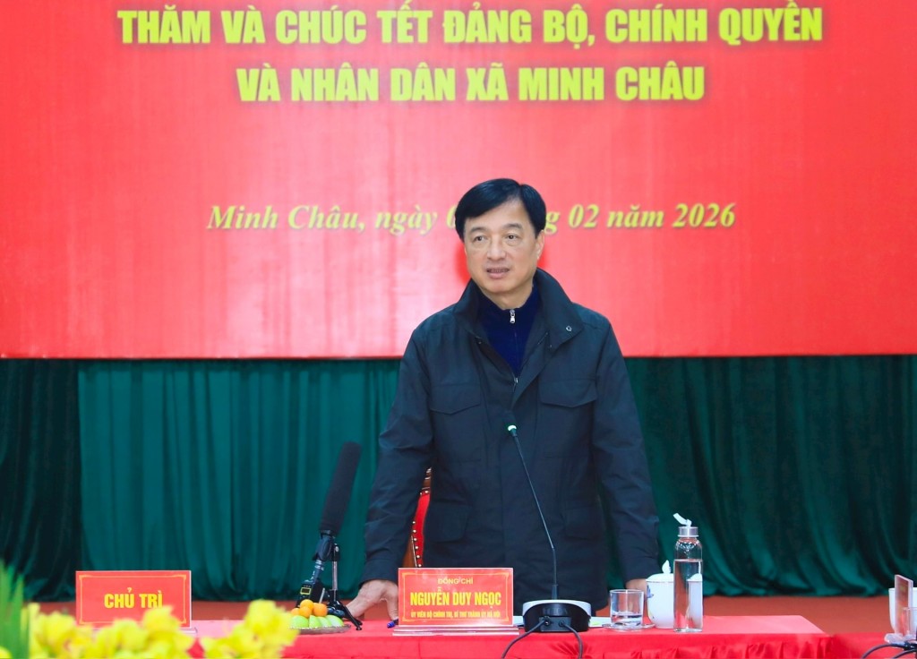 Phát triển xã Minh Châu ngày càng giàu đẹp, Nhân dân ấm no, hạnh phúc