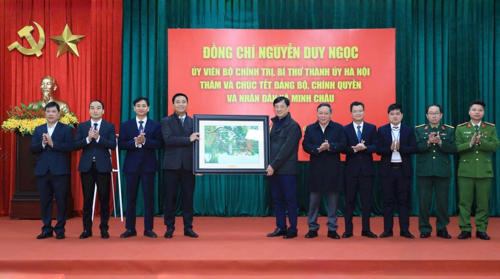 Phát triển xã Minh Châu ngày càng giàu đẹp, Nhân dân ấm no, hạnh phúc