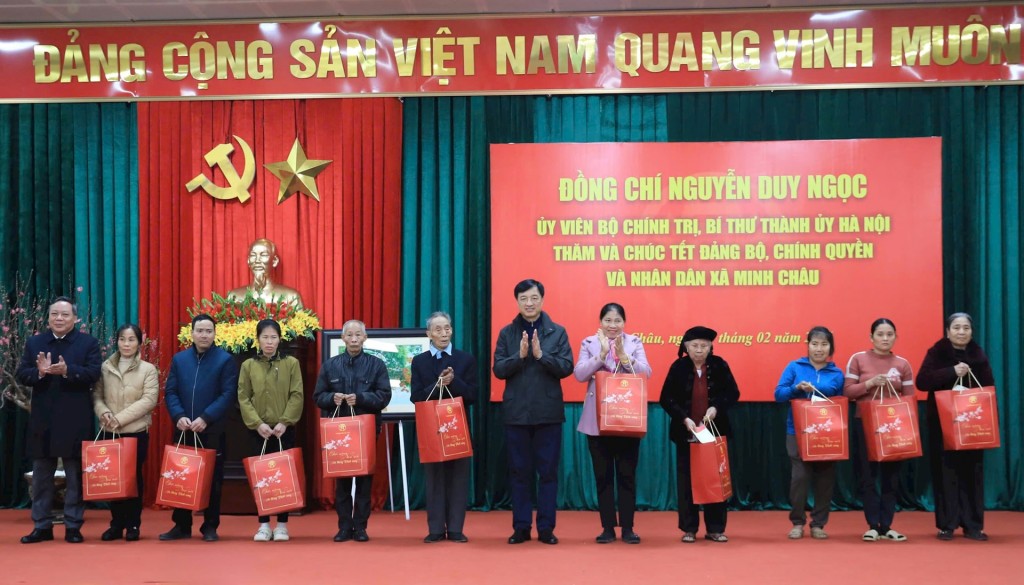 Phát triển xã Minh Châu ngày càng giàu đẹp, Nhân dân ấm no, hạnh phúc