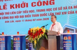 Tổng Bí thư Tô Lâm dự Lễ khởi công Trường phổ thông nội trú liên cấp xã Ea Rốk, Đắk Lắk