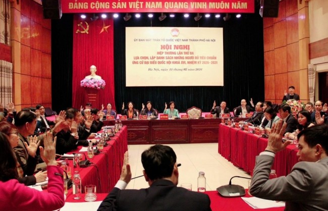 Hà Nội lập danh sách 244 ứng viên đại biểu Quốc hội và HĐND