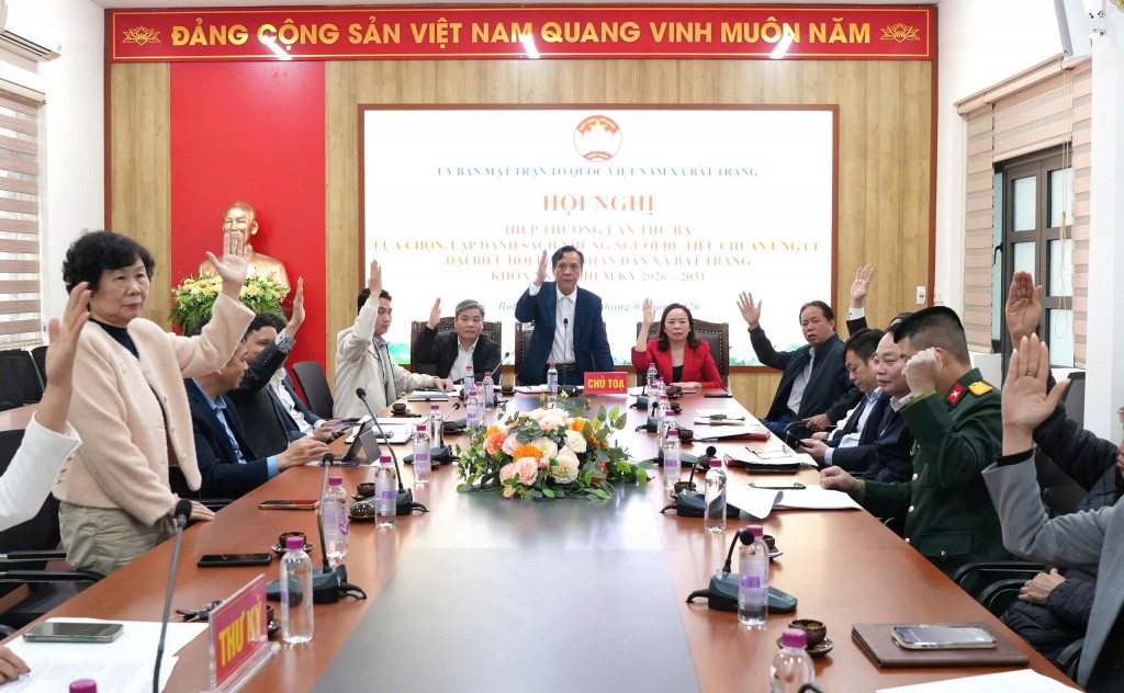 Xã Bát Tràng hiệp thương lần thứ ba chọn 39 người đủ tiêu chuẩn ứng cử đại biểu HĐND xã khoá XXII