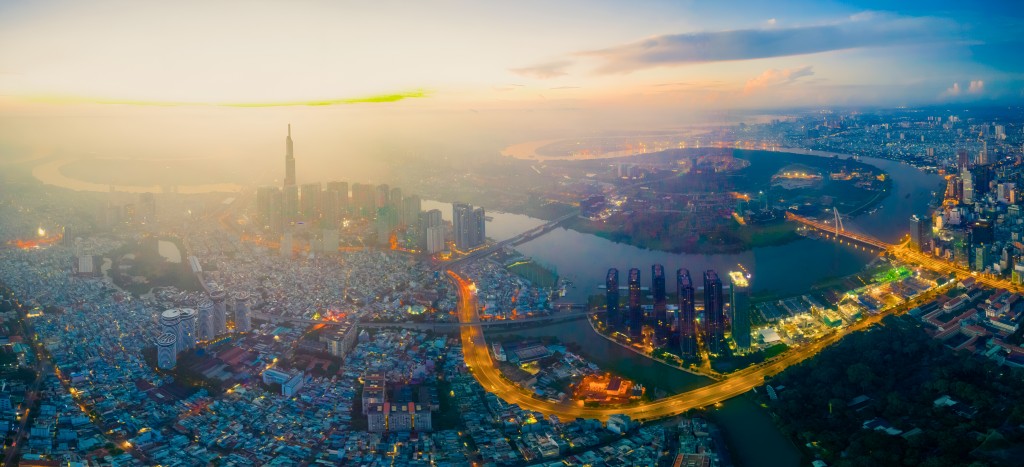 Không gian đô thị TP Hồ Chí Minh nhìn từ trên cao