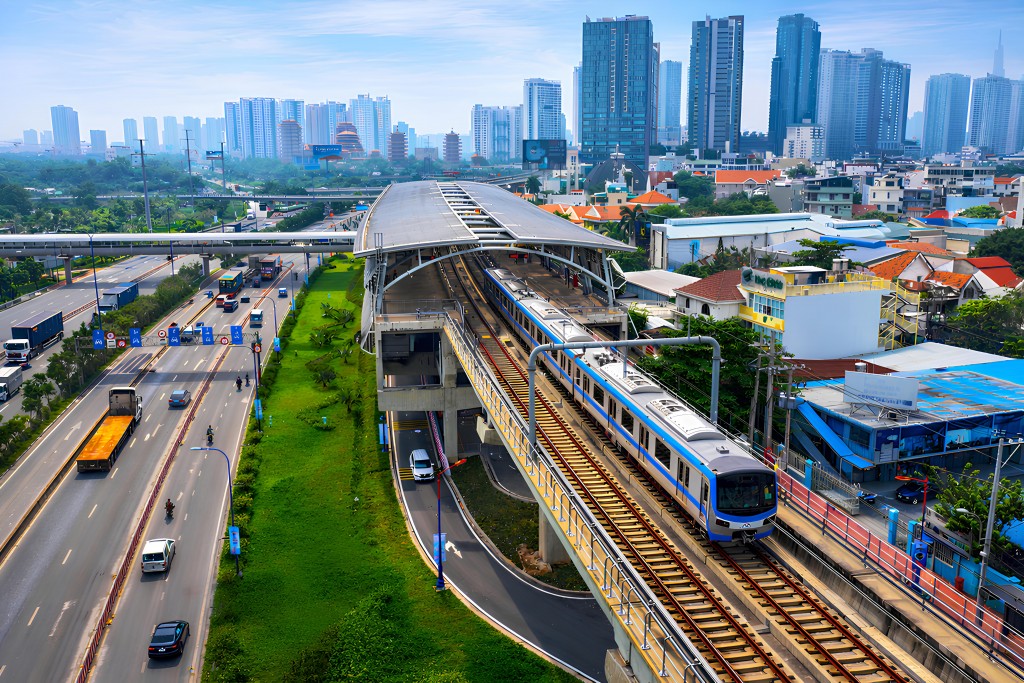 Tuyến Metro số 1 là một trong những trục xương sống định hình phát triển đô thị theo mô hình TOD tại TP Hồ Chí Minh