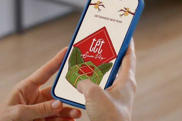 Tết trong chiếc smartphone của người trẻ