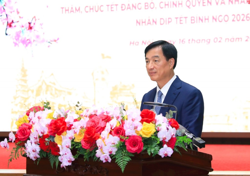 Tổng Bí thư Tô Lâm thăm, chúc Tết Đảng bộ, chính quyền, nhân dân Thủ đô Hà Nội