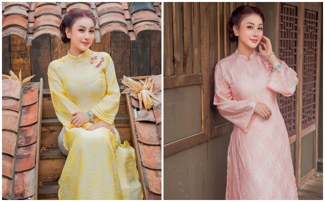 Diễn viên Hà Minh Ngọc nổi bật với áo dài du xuân Bính Ngọ 2026