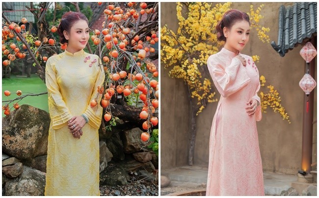 Diễn viên Hà Minh Ngọc nổi bật với áo dài du xuân Bính Ngọ 2026
