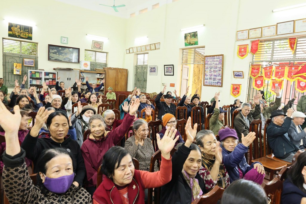 Hội nghị lấy ý kiến cử tri của thôn Thái Hòa, xã Quảng Bị