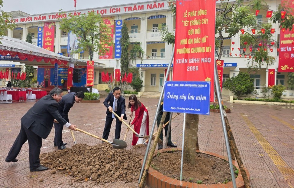 Phường Chương Mỹ phát động Tết trồng cây, gieo mầm xanh tương lai