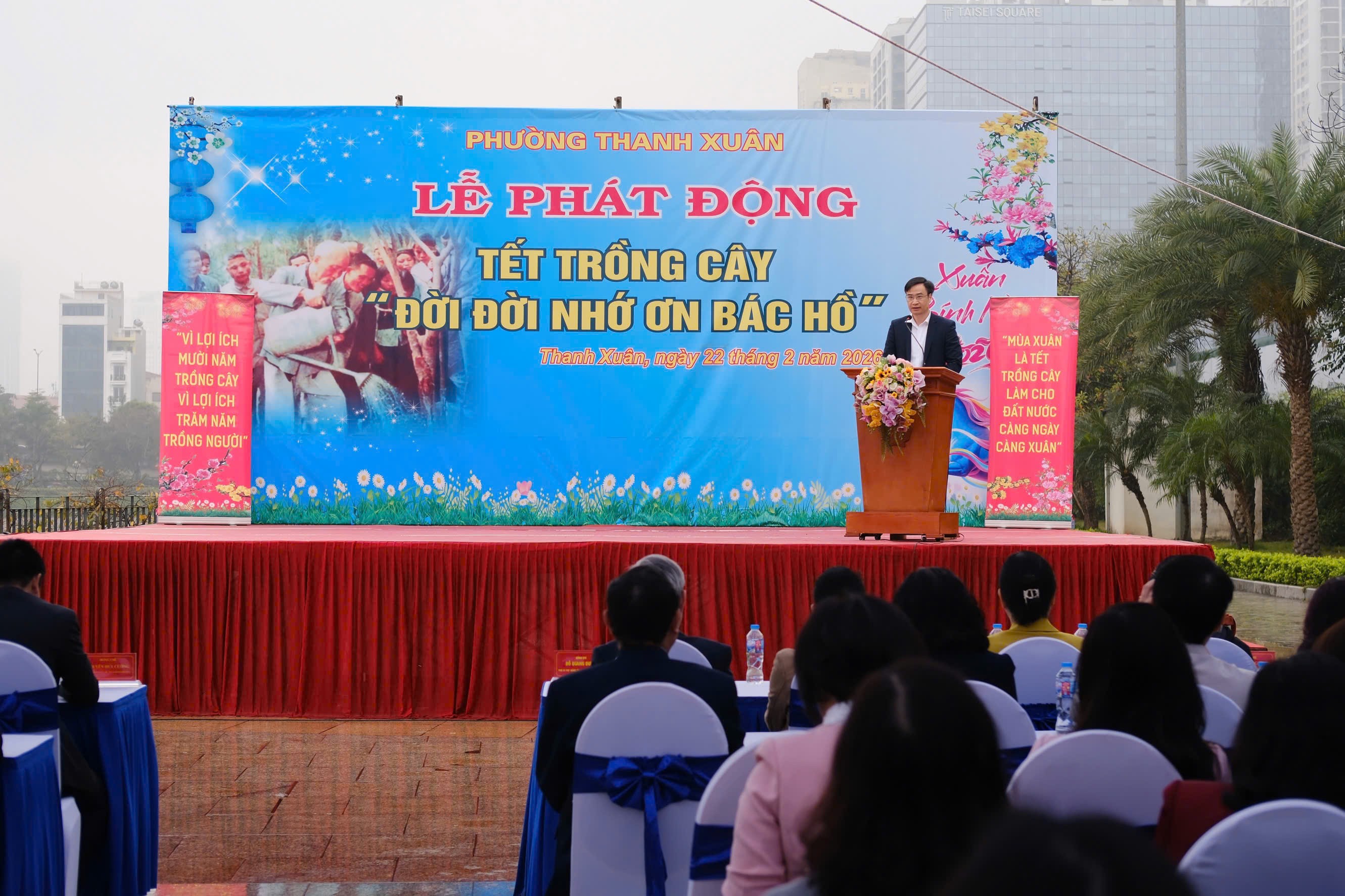 Phường Thanh Xuân rộn ràng hưởng ứng “Tết trồng cây đời đời nhớ ơn Bác Hồ”