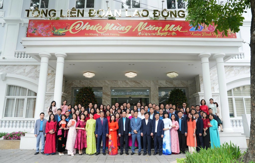 Gặp mặt đầu xuân, giao nhiệm vụ năm 2026 cho cán bộ cơ quan Tổng Liên đoàn Lao động Việt Nam