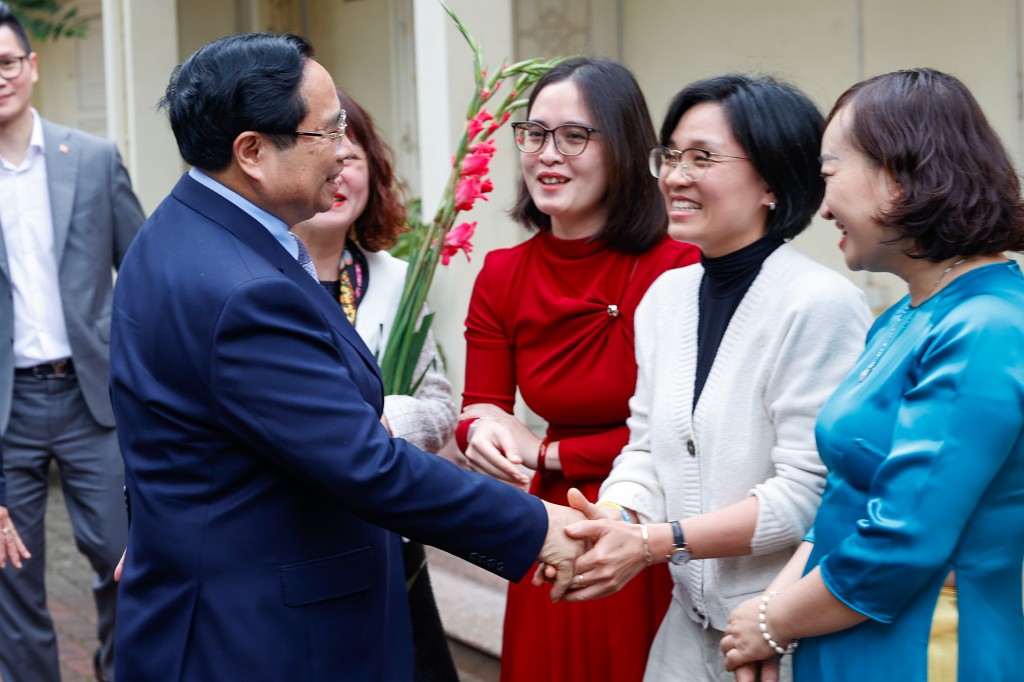 Thủ tướng Phạm Minh Chính tới thăm, làm việc tại Viện Hàn lâm Khoa học và Công nghệ Việt Nam - Ảnh: VGP/Nhật Bắc Thủ tướng Phạm Minh Chính tới thăm, làm việc tại Viện Hàn lâm Khoa học và Công nghệ Việt Nam - Ảnh: VGP/Nhật Bắc