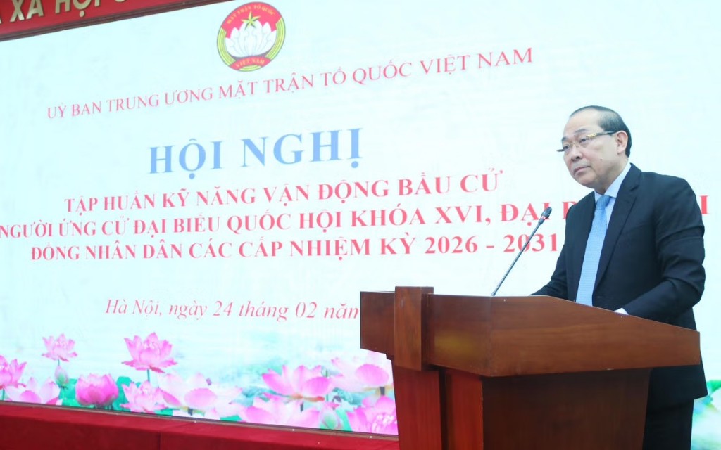 Tập huấn kỹ năng vận động tranh cử cho ứng viên khối Mặt trận