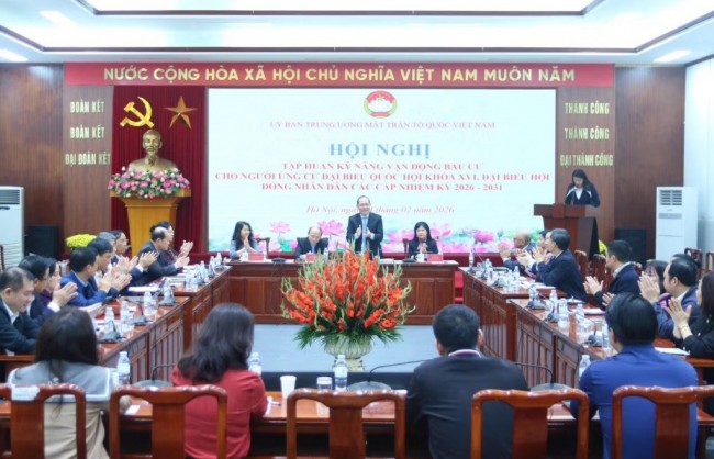 Tập huấn kỹ năng vận động tranh cử cho ứng viên khối Mặt trận