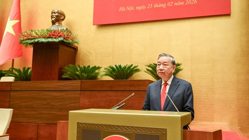 Tổng Bí thư Tô Lâm phát biểu chỉ đạo tại hội nghị. (Ảnh: DUY LINH) Tổng Bí thư Tô Lâm phát biểu chỉ đạo tại hội nghị. (Ảnh: DUY LINH)