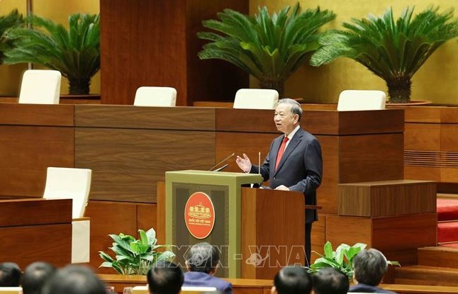 Tổng Bí thư Tô Lâm phát biểu chỉ đạo Hội nghị toàn quốc triển khai thực hiện Nghị quyết 79-NQ/TW và Nghị quyết 80-NQ/TW