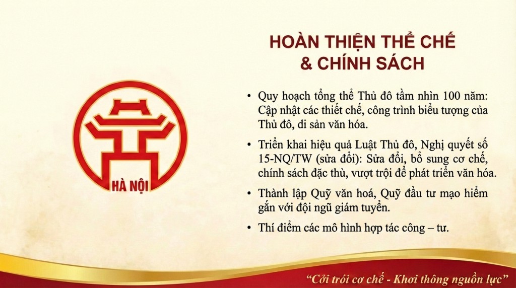 Văn hóa là nền tảng - Sáng tạo là động lực: Hà Nội tạo xung lực phát triển mới