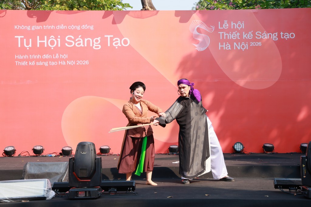 Biểu diễn văn hóa truyền thống tại chương trình “Tụ hội Sáng tạo”