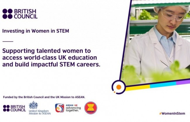 Chương trình Học bổng ASEAN – Vương quốc Anh khối ngành STEM dành cho nữ giới đã chính thức nhận đơn đăng ký
