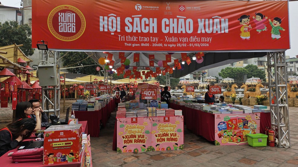 Hội sách Chào Xuân 2026 diễn ra với nhiều hoạt động phong phú, hấp dẫn