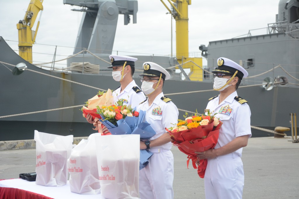 Đà Nẵng: Biên đội tàu huấn luyện đường dài Nhật Bản cập cảng Tiên Sa