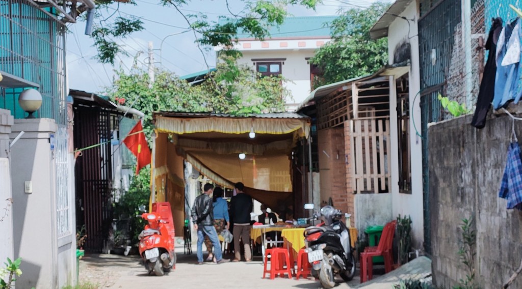 Căn nhà nơi xảy ra vụ án mạng. Ảnh: ĐỨC TÀI 