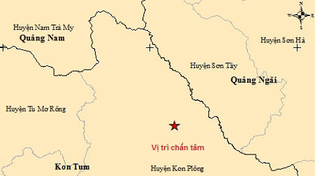 Trong 8 ngày, Kon Tum ghi nhận 7 trận động đất tại huyện Kon Plông