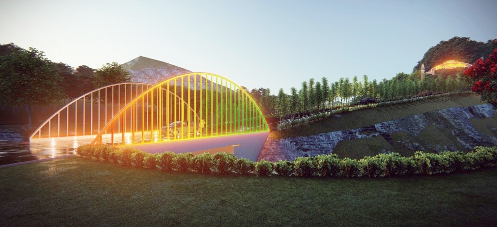 Cầu Vòm - điểm check in đầu tiên tại KDL sinh thái Cổng Trời Đông Giang