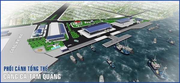 Phối cảnh Cảng cá Tam Quang (Ảnh: HKT)