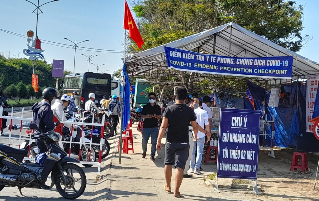 Chốt kiểm soát dịch Covid-19 tại Điện bàn, Quảng Nam