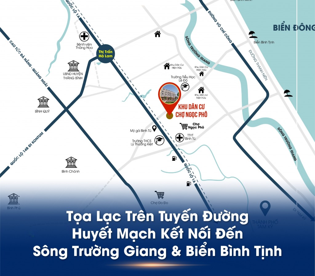 Đất nền tại chợ Ngọc Phô (xã Bình Tú, Thăng Bình), “món hời” cho nhà đầu tư thông minh