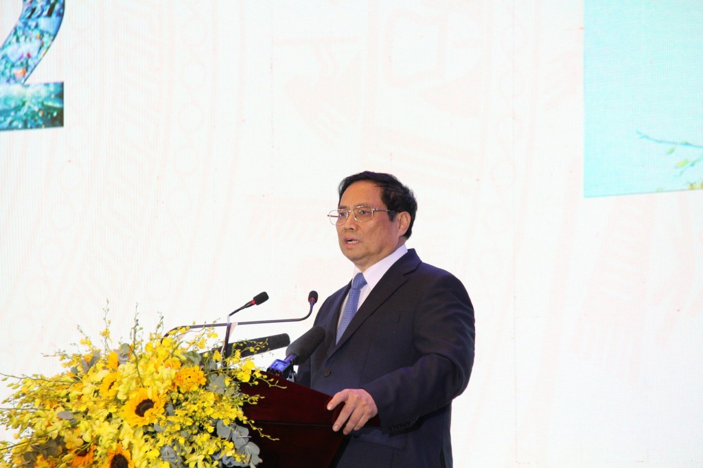 Thủ tướng Chính Phủ Phạm Minh Chính phát biểu tại Diễn đàn đầu tư Đà Nẵng 2022