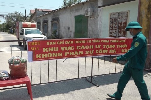 Thực hiện giãn cách xã hội xã Lộc Thủy, huyện Phú Lộc từ 12 giờ ngày 13/7 (Nguồn thuathienhue.gov) 