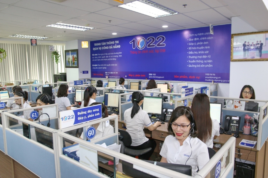 Thông tin hướng dẫn, hỗ trợ người dân được thực hiện tự động từ Trung tâm Thông tin dịch vụ công (1022) Đà Nẵng (Nguồn 1022.vn) 
