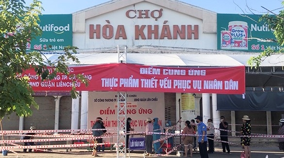Đà Nẵng khôi phục lại hoạt động chợ truyền thống nhưng chỉ bán hàng thông qua Tổ Covid cộng đồng tại địa phương (Nguồn danang.gov) 