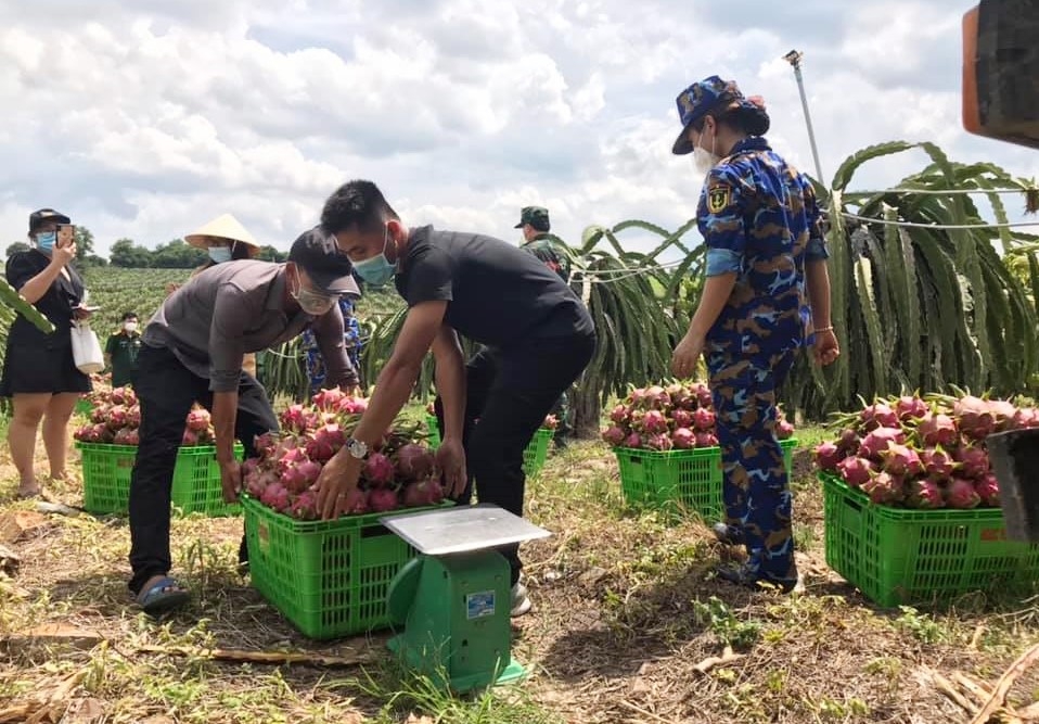 Lực lượng Hải quân hỗ trợ vận chuyển hàng hóa vào tâm dịch