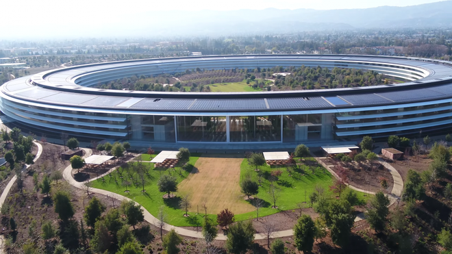 Trụ sở Apple trị giá 5 tỷ đô – Một trong những công trình được ứng dụng sơn Dryvit.