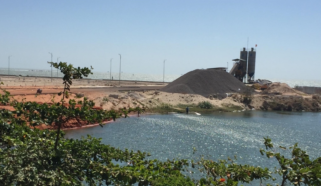 Dự án lấn biển làm khu đô thị tại TP Phan Thiết (Ảnh: N.Dương)