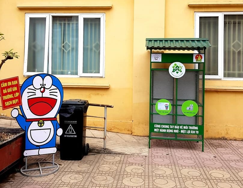 Mô hình “Ngôi nhà xanh” chống rác thải hữu hiệu của trường THCS Nguyễn Trãi